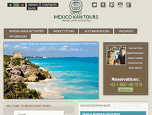 Tablet Screenshot of mexicokantours.com